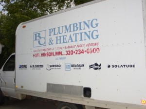 B&C Plumbing and Heating installs corn stove