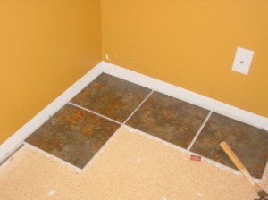 flooring for corn stove