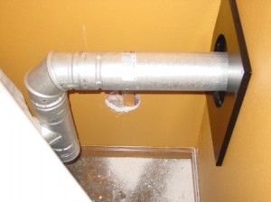 corn stove venting and installation
