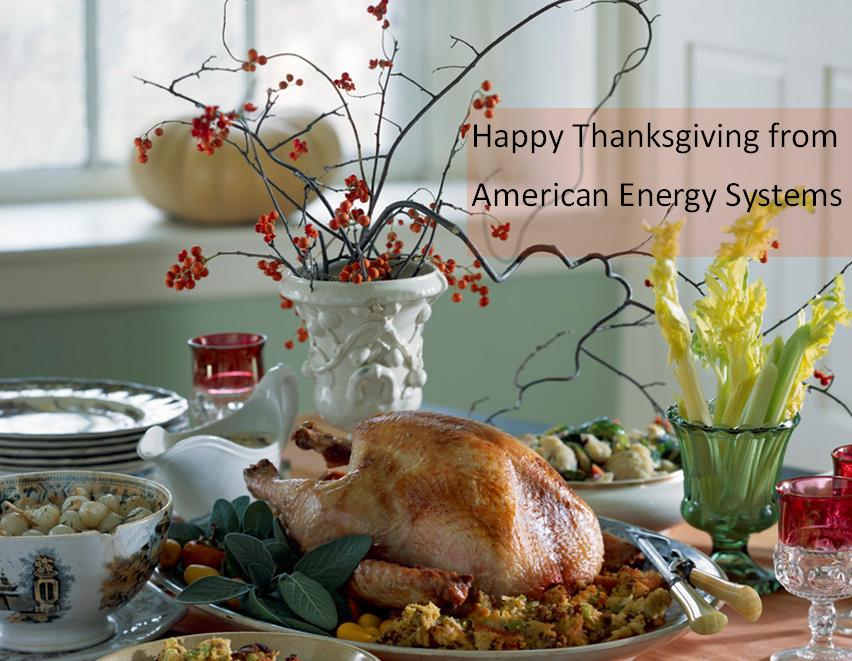 Happy Thanksgiving from American Energy Systems