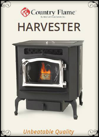 country flame harvester pellet stove
